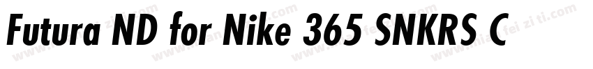Futura ND for Nike 365 SNKRS Cn XBd字体转换